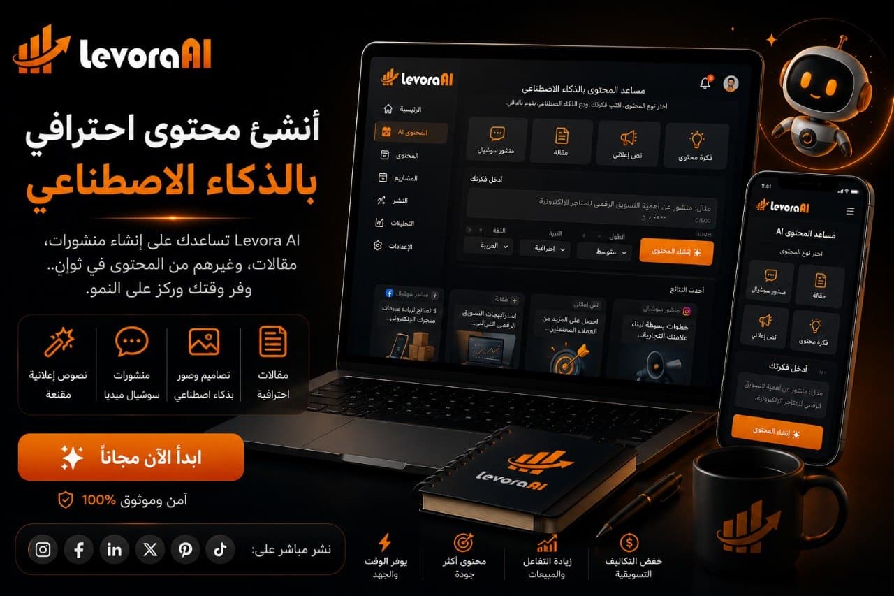 AI-assisted content strategy and drafting interface illustrating multi-channel business content workflows in Levora AI